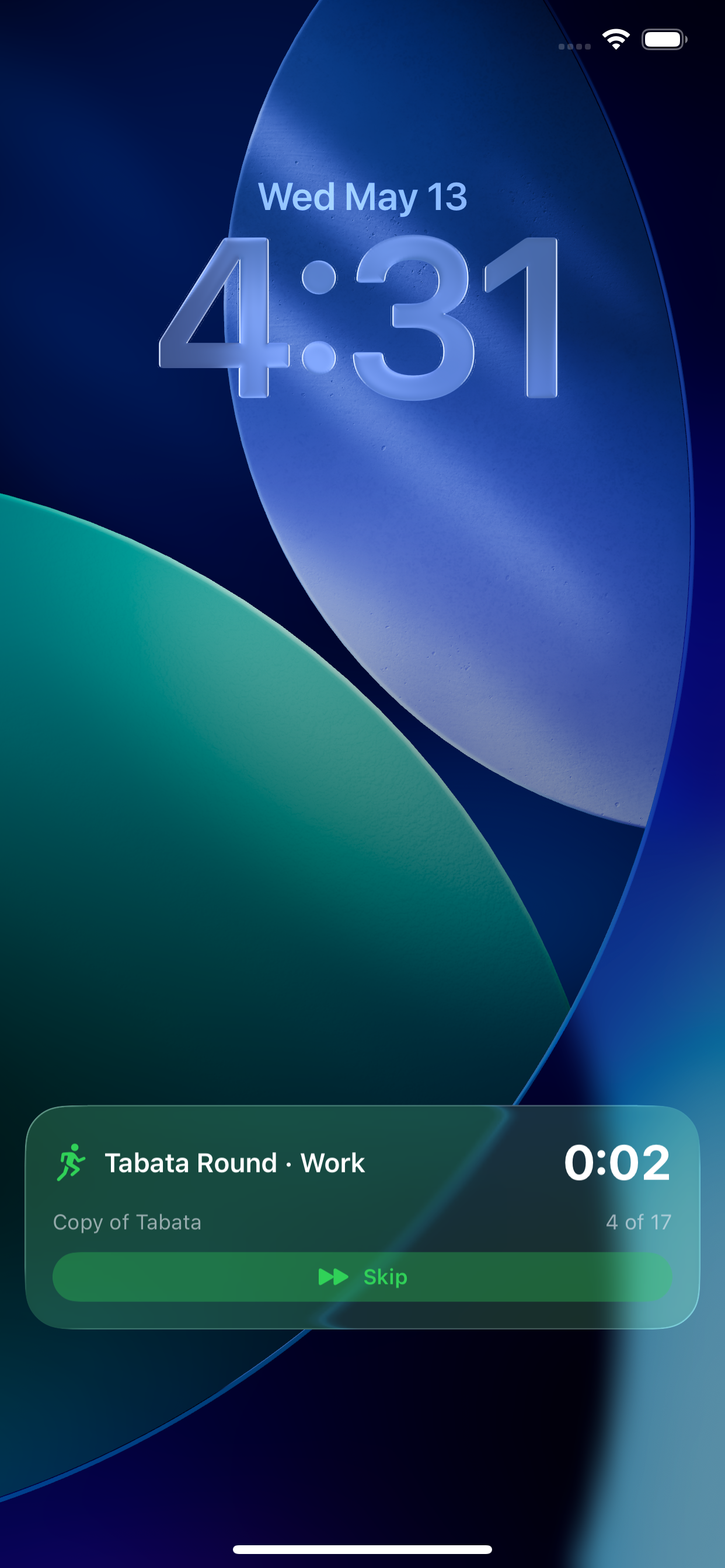 Lock screen Live Activity